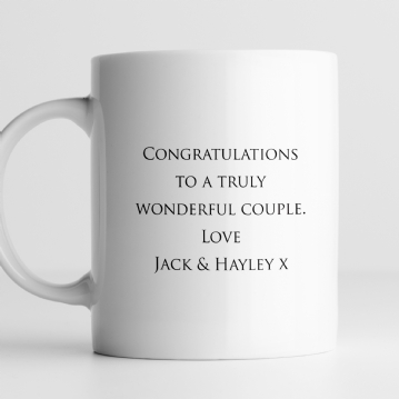 Personalised Pair of Coral Anniversary Mugs