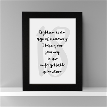 18th Birthday Quote Gifts