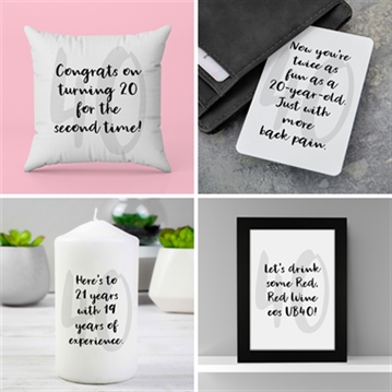 40th Birthday Quote Gifts