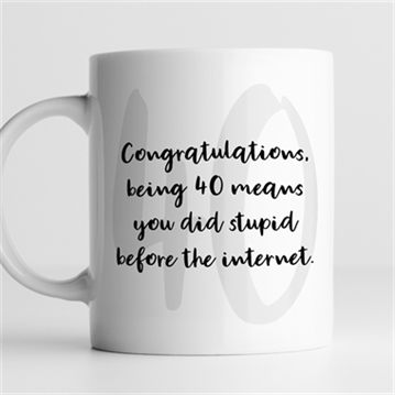 40th Birthday Quote Gifts