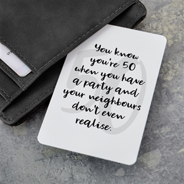 50th Birthday Quote Gifts