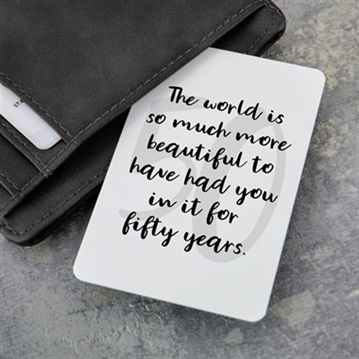 50th Birthday Quote Gifts
