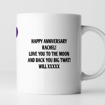 Personalised Rude 30th Anniversary Mug