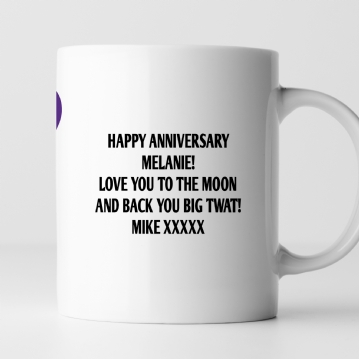 Personalised Rude 40th Anniversary Mug