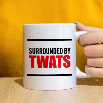 Surrounded by Twats Mug