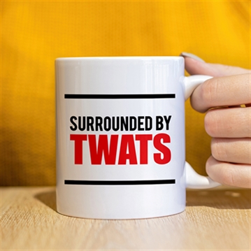Surrounded by Twats Mug