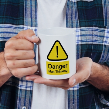 Danger Man Thinking Mug