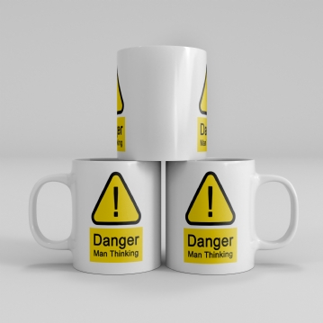 Danger Man Thinking Mug