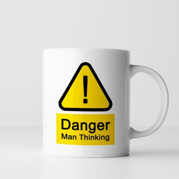 Danger Man Thinking Mug