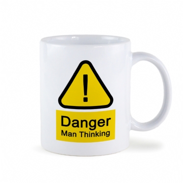 Danger Man Thinking Mug