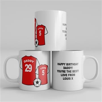 Personalised Football Family Mug