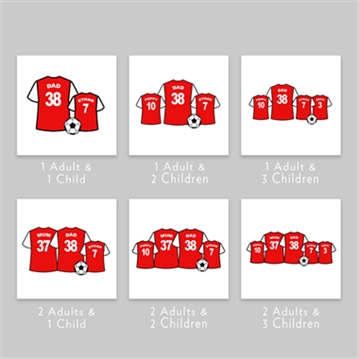 Personalised Football Family Mug