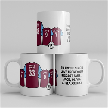 Personalised Football Family Mug