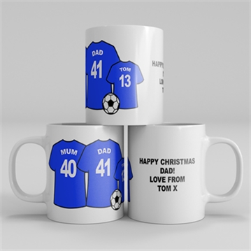 Personalised Football Family Mug
