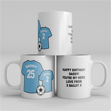 Personalised Football Family Mug