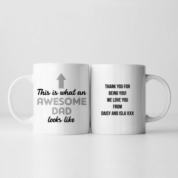 Personalised Awesome Dad Mug