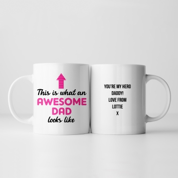 Personalised Awesome Dad Mug
