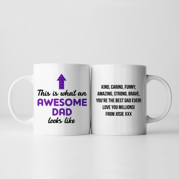 Personalised Awesome Dad Mug