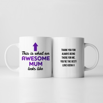 Personalised Awesome Mum Mug