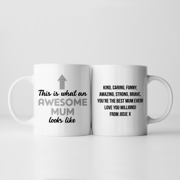 Personalised Awesome Mum Mug