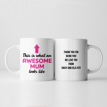 Personalised Awesome Mum Mug
