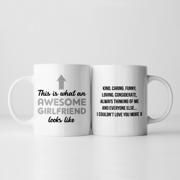 Personalised Awesome Girlfriend Mug