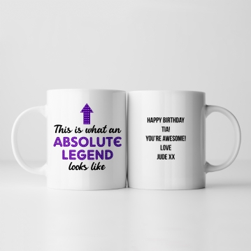 Personalised Absolute Legend Mug