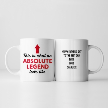 Personalised Absolute Legend Mug