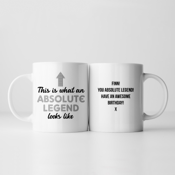 Personalised Absolute Legend Mug