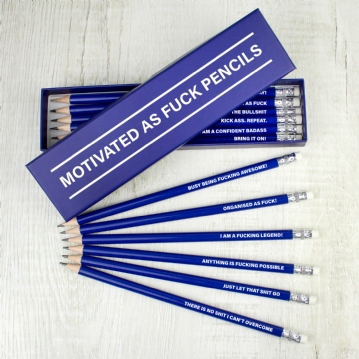 Motivated as Fuck - Boxed Pencil Sets