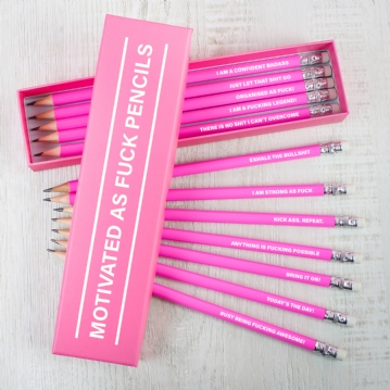 Motivated as Fuck - Boxed Pencil Sets