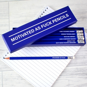 Motivated as Fuck - Boxed Pencil Sets