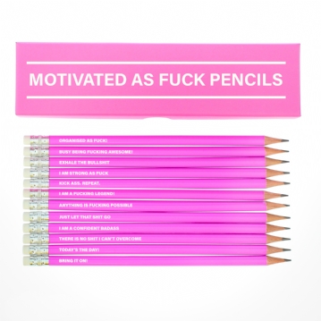 Motivated as Fuck - Boxed Pencil Sets