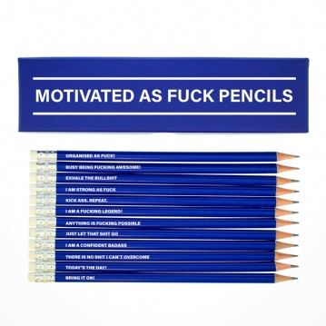 Motivated as Fuck - Boxed Pencil Sets