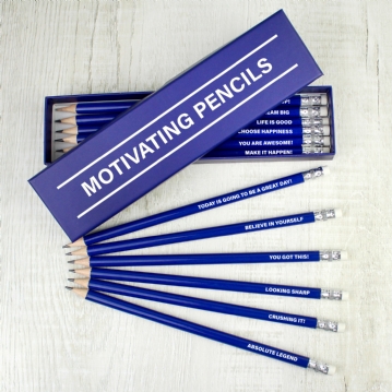 Motivating Boxed Pencil Sets