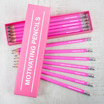 Motivating Boxed Pencil Sets