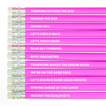 Office Jargon Boxed Pencil Sets