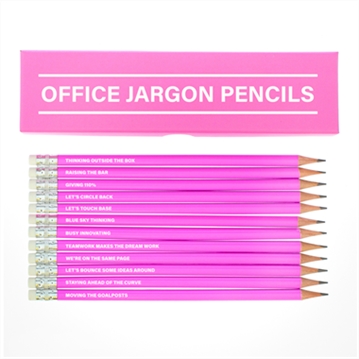 Office Jargon Boxed Pencil Sets