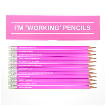 I'm Working - Boxed Pencil Sets