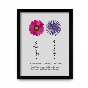 Personalised If Mums Were Flowers Print
