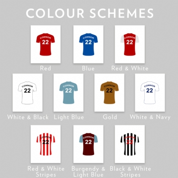 Personalised Football Shirt Prints
