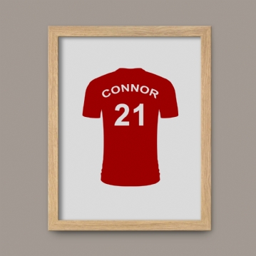 Personalised Football Shirt Prints
