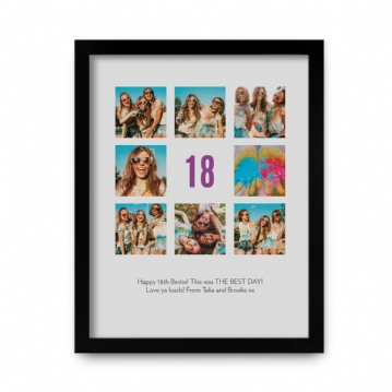 Personalised 18th Birthday Photo Prints