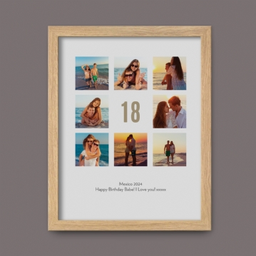 Personalised 18th Birthday Photo Prints