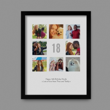 Personalised 18th Birthday Photo Prints