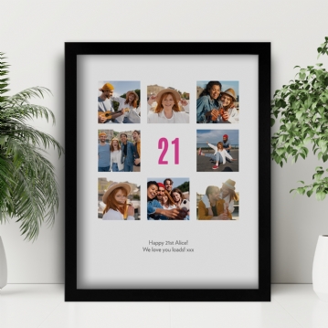 Personalised 21st Birthday Photo Prints