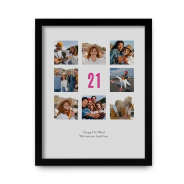 Personalised 21st Birthday Photo Prints