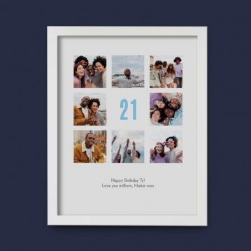 Personalised 21st Birthday Photo Prints