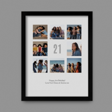 Personalised 21st Birthday Photo Prints