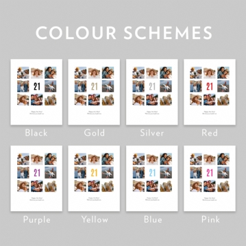 Personalised 21st Birthday Photo Prints
